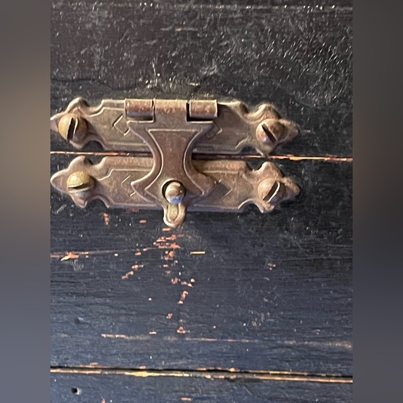 Japanese Antique Wooden Black Drawer Box Tansu Cabinet Storage Edo? Or Meiji ??! - Picture 8 of 16